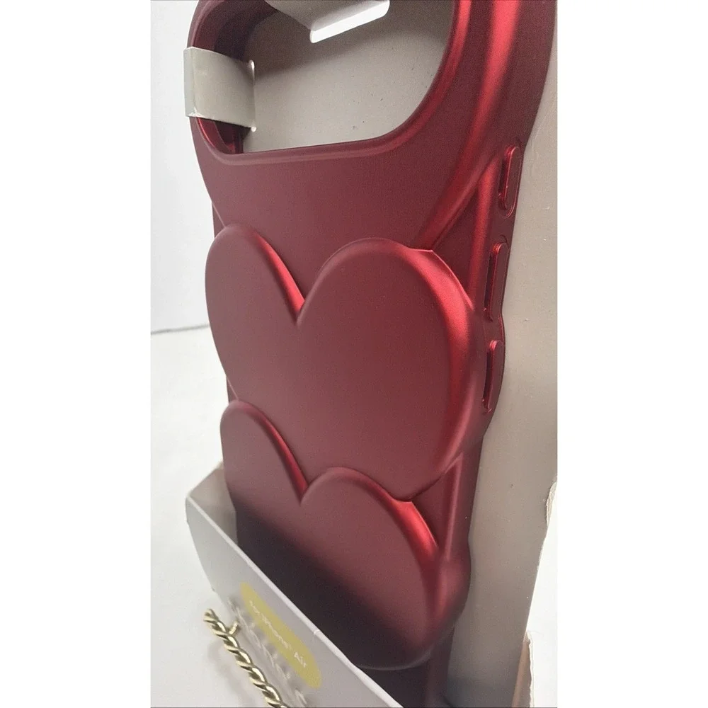 Heyday Red 3D Heart Phone Case for iPhone AIR  Protective Cover NEW